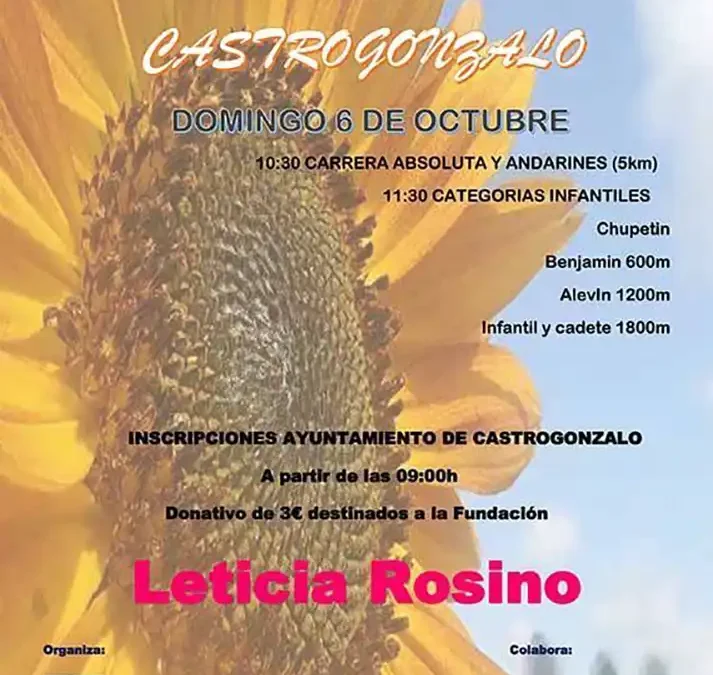 Castrogonzalo Corre con el Corazón en la Tercera Carrera Memorial Leticia Rosino