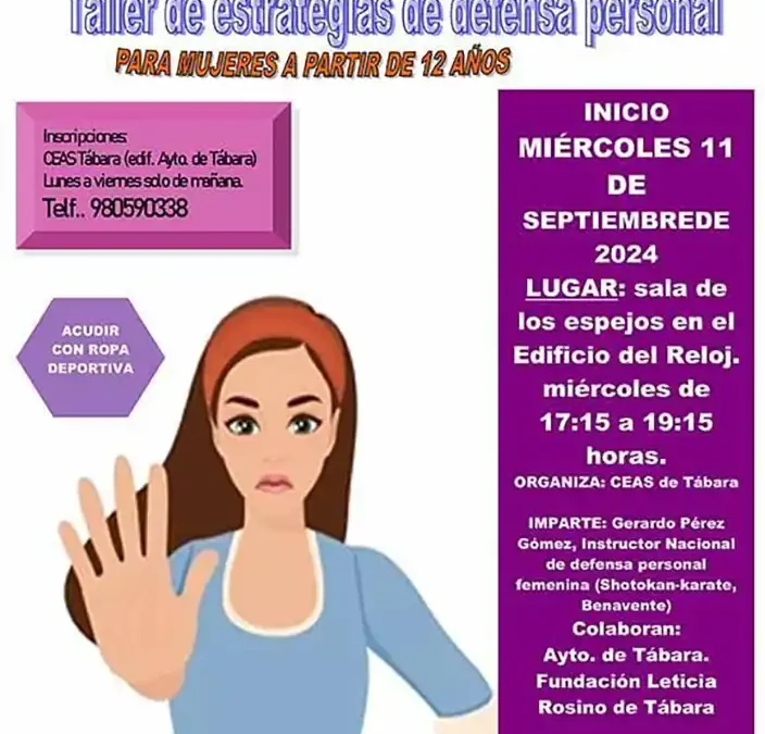 Continúa el Taller de Autoprotección Femenina en Tábara: Una Iniciativa para Fortalecer la Seguridad y Confianza de las Mujeres