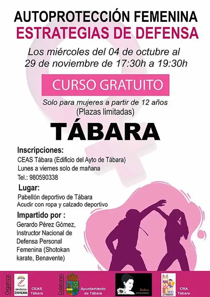 Curso Gratuito de Autoprotección Femenina y Estrategia de Defensa en Tábara: ¡Aprende a Defenderte! 1 Curso Gratuito de Autoprotección Femenina y Estrategia de Defensa en Tábara: ¡Aprende a Defenderte!